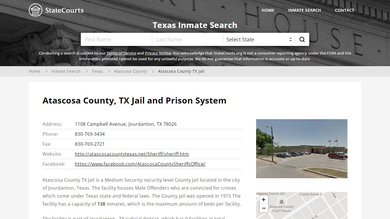 Atascosa County TX Jail Inmate Records Search, Texas - StateCourts